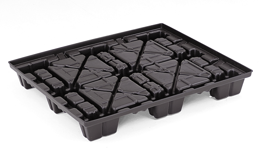 The 40 x 48 CISS LP .300GA black plastic pallet