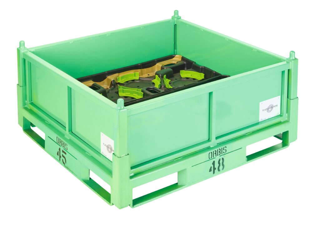 Green Metal Bin ORBIS Metal Solutions